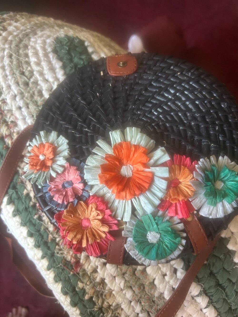 J CREW  PURSE RATTAN - Picture 3 of 5